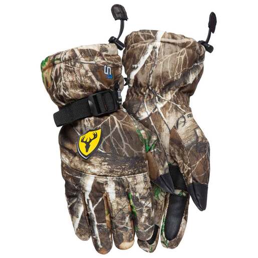 Blocker Outdoors Men's Realtree Edge Shield Series S3 RainBlocker Insulated Hunting Gloves - Realtree Edge XS