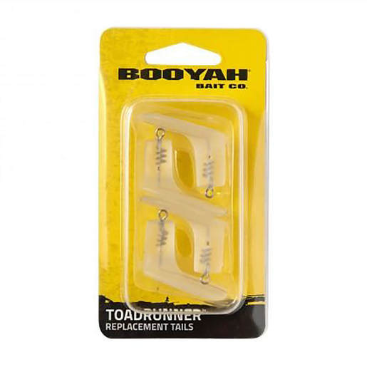 Booyah ToadRunner Hard Body Frog Replacement Tails - 4pk - Clear