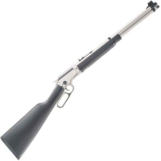 Chiappa LA322 Kodiak Cub 22 Long Rifle Chrome Matte Black Lever Action Rifle - 18.5in - Black