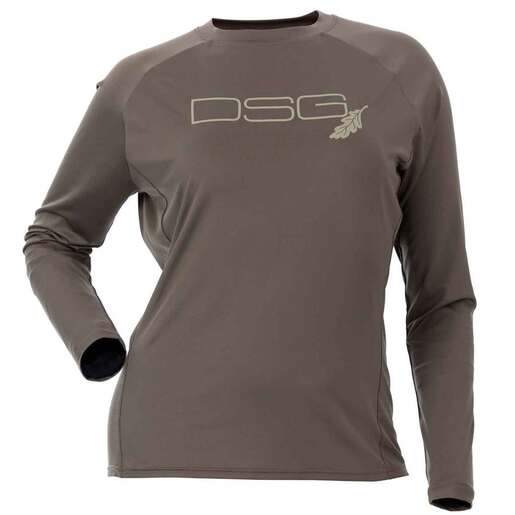DSG Outerwear Women's Ultra Lightweight Long Sleeve Hunting Shirt - Charcoal XXS