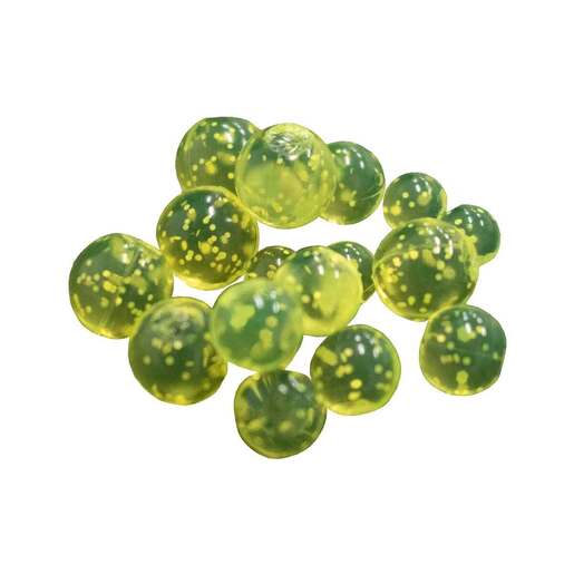 Death Roe Beads 1/4in Scented Synthetic Eggs - Ultra Chartreuse 1/4in