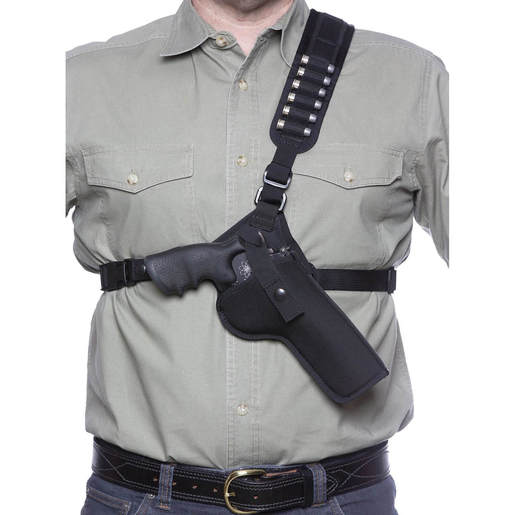 Diamond D Outdoors Denali Chest Rig Revolver Size 4.5 Right Holster - Black 4.5