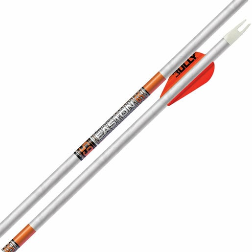 Easton 6.5 White Out 400 2" Bully Vanes ACU Carbon Arrow - 6 Pack - White 6.5mm