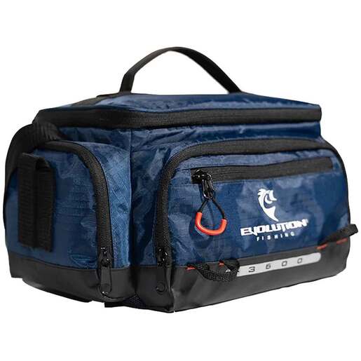 Evolution Outdoor 3600 Smallmouth Soft Tackle Bag - 3 Trays Included - Blue 3600