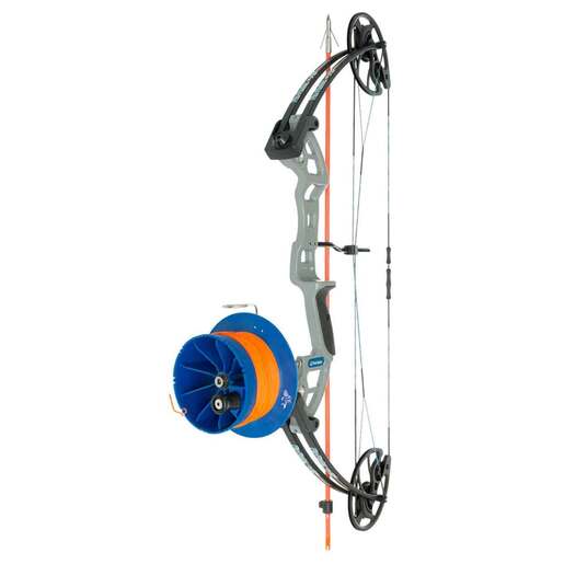 Fin-Finder F-31 RTF Package with Sidewinder Drum Reel Bowfishing Bow - Gray - Gray