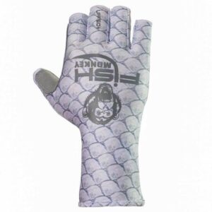 Fish Monkey Men's Half Finger Guide Fishing Fingerless Gloves - Americana XXL