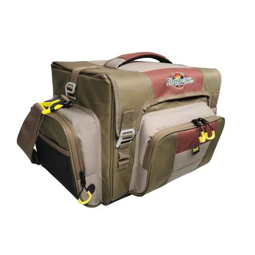 Flambeau Heritage Soft Tackle Bag - Brown/Beige/Red 4007