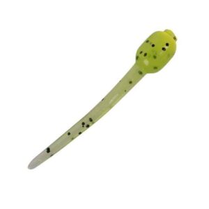 Freedom Baitz Trident Ice Fishing Grub - Chartreuse/Black Flake - Chartreuse/Black Flake