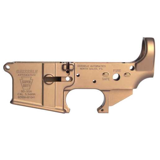 Geissele Super Duty Desert Dirt Color Open Stripped Lower Receiver