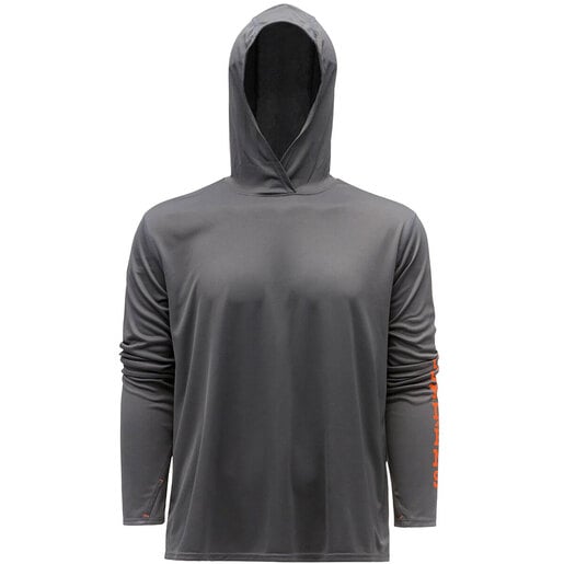 Grundens Men's Tough Sun Hooded Long Sleeve Fishing Shirt - Anchor M