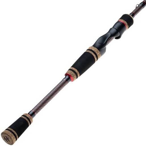 Halo Fishing HFX Spinning Rod - Black/Red