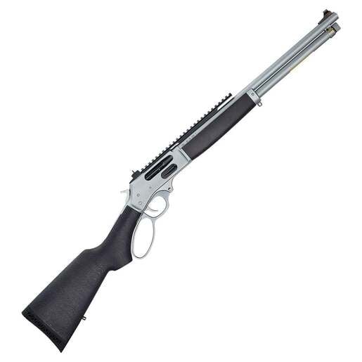 Henry All Weather Side Gate 45-70 Government Satin Hard Chrome Lever Action Rifle - 18.43in - Black