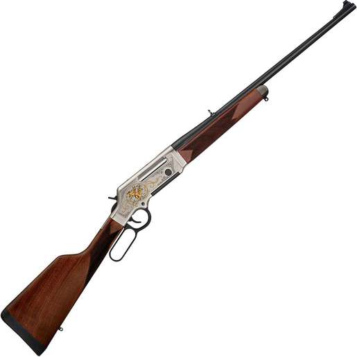 Henry Long Ranger Antelope Wildlife Edition 243 Winchester Nickel Plated Lever Action Rifle