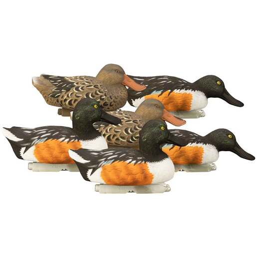 Higdon Outdoors Standard Shoveler Drake/Hen Decoy - 6 Pack