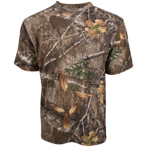 King's Camo Men's Realtree Edge Classic Cotton Short-Sleeve Hunting Shirt - King Realtree Edge M