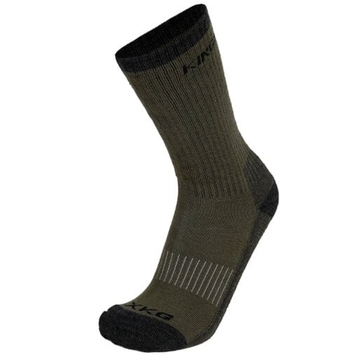 King's Camo Men's XKG Midweight Merino Hunting Socks - Charcoal L