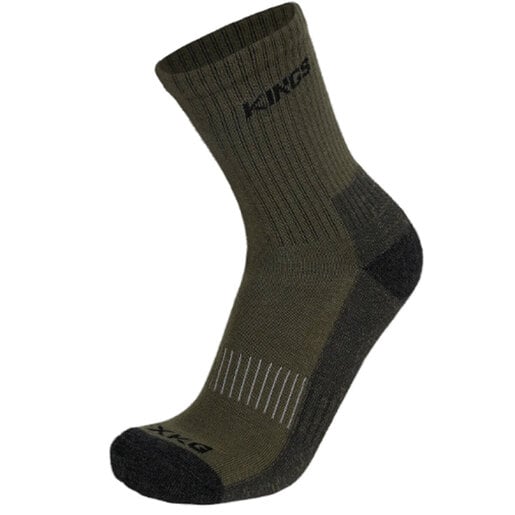 King's Camo Men's XKG Midweight Merino Hunting Socks - Dark Forest M