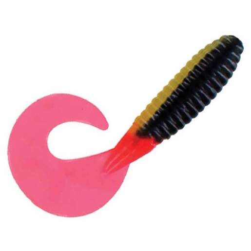 Lost Creek Fat Single Tail Grub - Glow Silver
