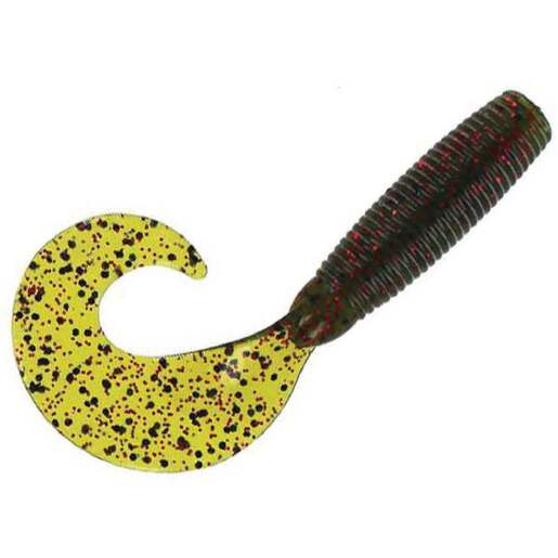 Lost Creek Finesse Grubs - 5in, 10pk - Green Pumpkin