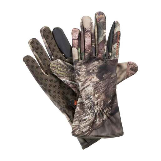 Manzella Men's Whitetail Bow Touchtip Hunting Gloves - Mossy Oak Country - Mossy Oak Country Medium