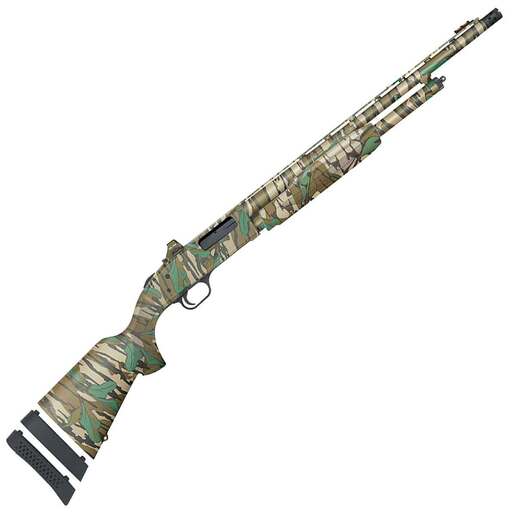Mossberg 500 Super Bantam Turkey Holosun Micro Dot 20 Gauge 3in Mossy Oak Greenleaf Pump Shotgun - 20in - Camo