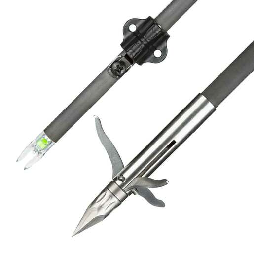 Muzzy Bowfishing Lighted Carbon Fish Arrow - Gray