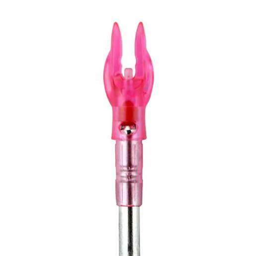 Nockturnal Lighted Pink G Nock - 3 Pack - Pink