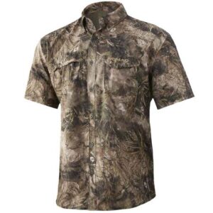 Nomad Men's Mossy Oak Migrate Stretch-Lite Short-Sleeve Shirt - Mossy Oak Migrate 3XL