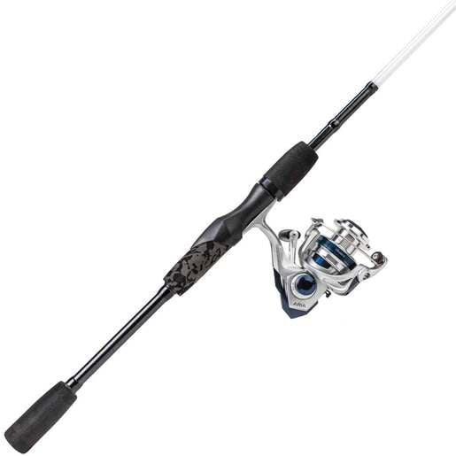 Okuma A-Tac 6ft 6in Spinning Rod and Reel Combo - Black Grey White Silver Blue