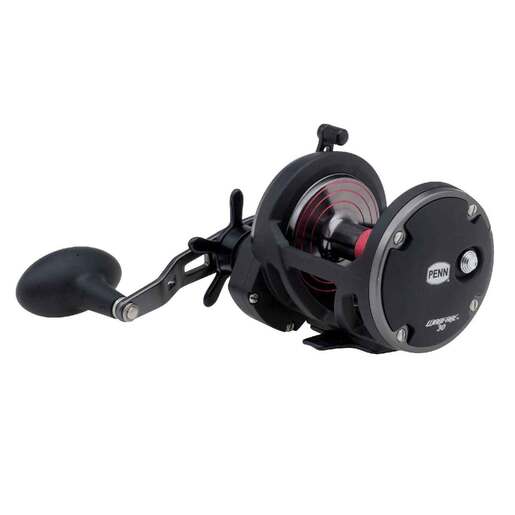 PENN Warfare Star Drag Trolling/Conventional Reel - Black/Red 30