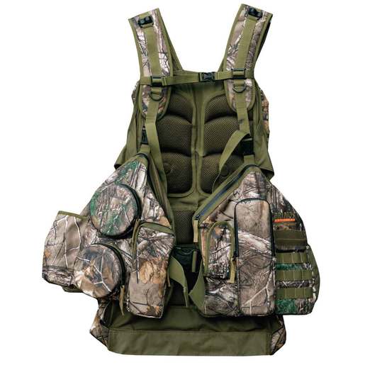 Primos Men's Realtree Rocker Strap Turkey Hunting Vest - Realtree Xtra Green M/L