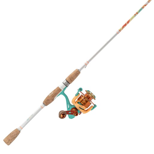 Profishiency KRAZY Spinning Rod and Reel Combo - Blue, Red, Orange