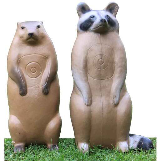 RealWild Raccoon and Groundhog combo 3D Targets - Brown