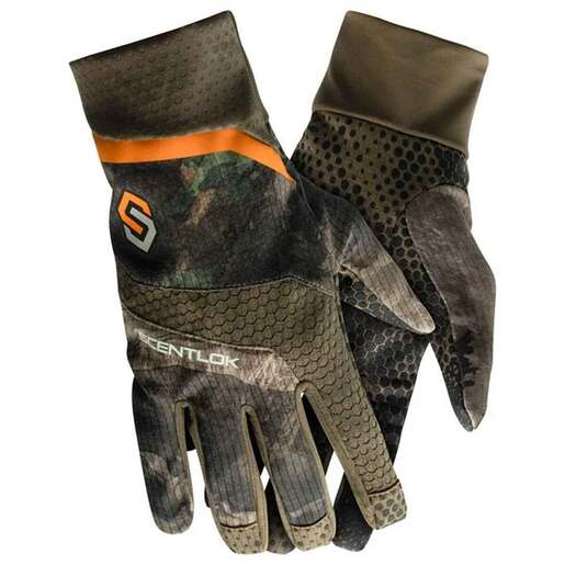 ScentLok Men's Mossy Oak Terra Outland Lightweight Shooter Hunting Gloves - Mossy Oak Terra Outland M