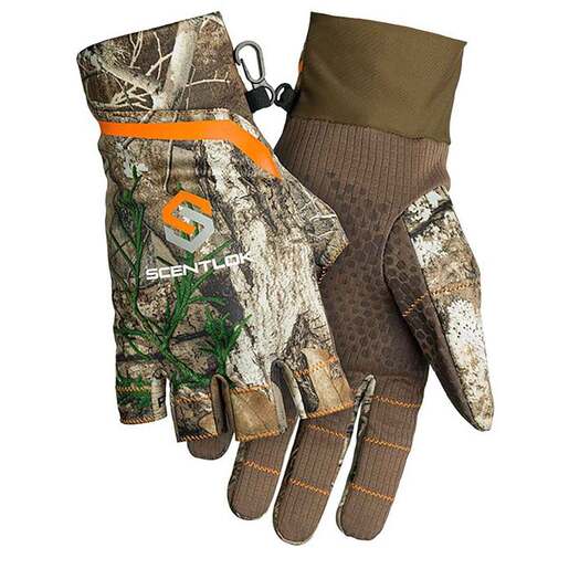 ScentLok Men's Realtree Edge Custom Hunting Gloves - Realtree Edge L