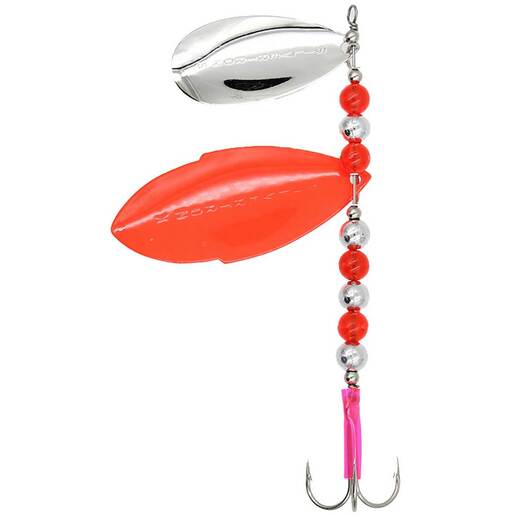 Silvertron Double Blade Inline Spinner - Double Red Pearl