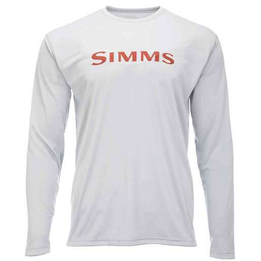 Simms Men's Tech Long Sleeve Fishing Shirt - Steel M