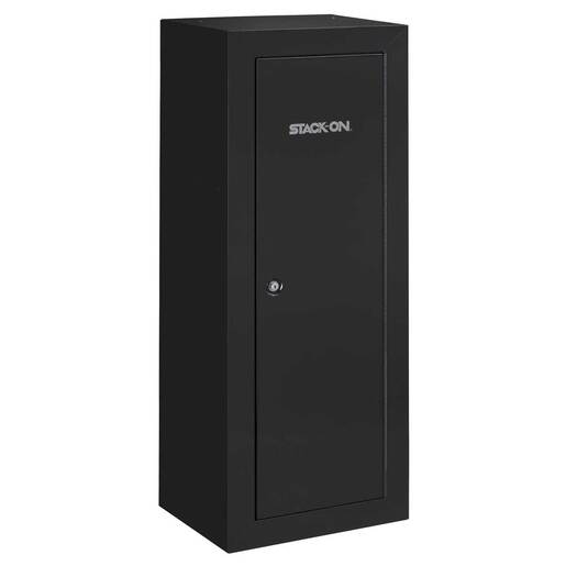 Stack-On Steel 14 Gun Security Cabinet - Black - Black