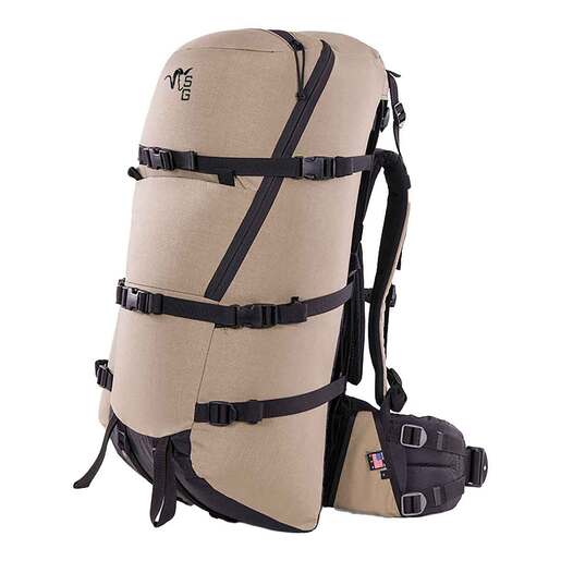 Stone Glacier Solo 3600 59 Liter Hunting Expedition Backpack with Krux Frame - Tan, Large Belt - Tan