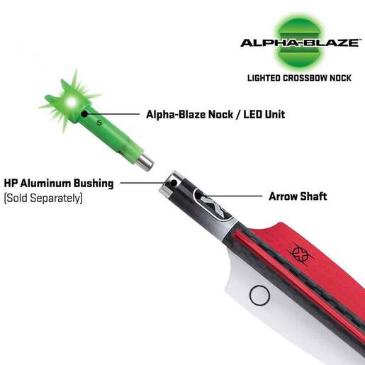 TenPoint Alpha-Blaze Lighted Nock - 3 Pack - Green