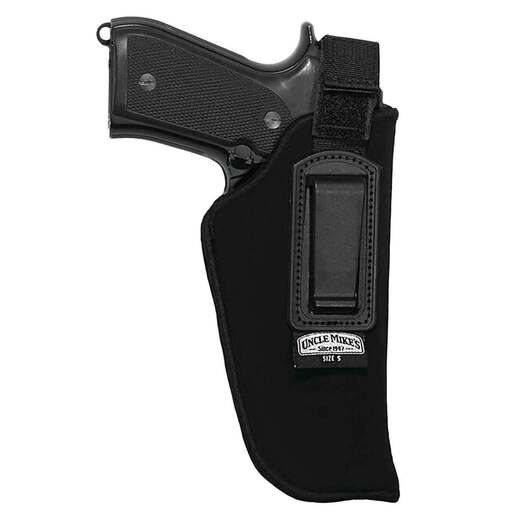 Uncle Mike's Inside-The-Pant with Retention Strap Size 5 Right Hand Holster - Black 5