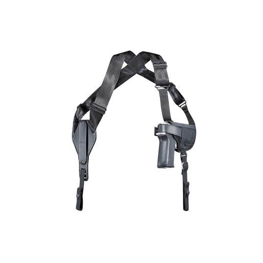Uncle Mike's Pro-Pak Cross Harness Horizontal Shoulder Size 16 Ambidextrous Holster - Black 16