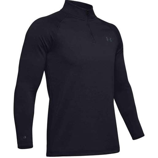 Under Armour Men's ColdGear Base 4.0 Half Zip Long Sleeve Shirt - Black S