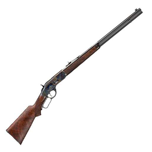 Winchester 1873 Deluxe Sporting 44-40 Winchester Blued Lever Action Rifle - 24in - Brown