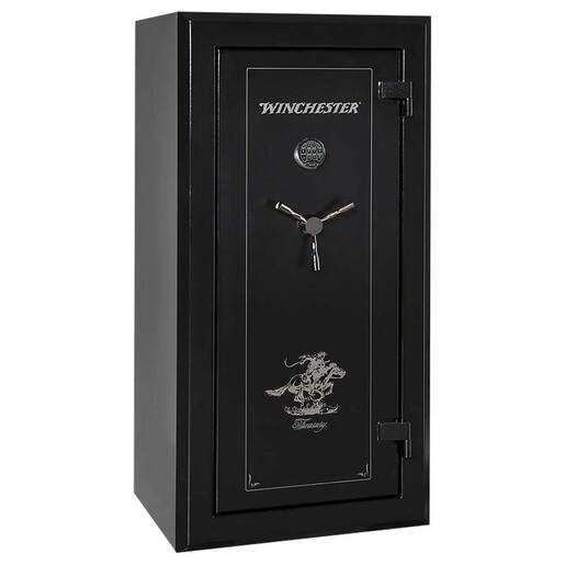 Winchester Safes Treasury 26 Gun Safe - Black - Black