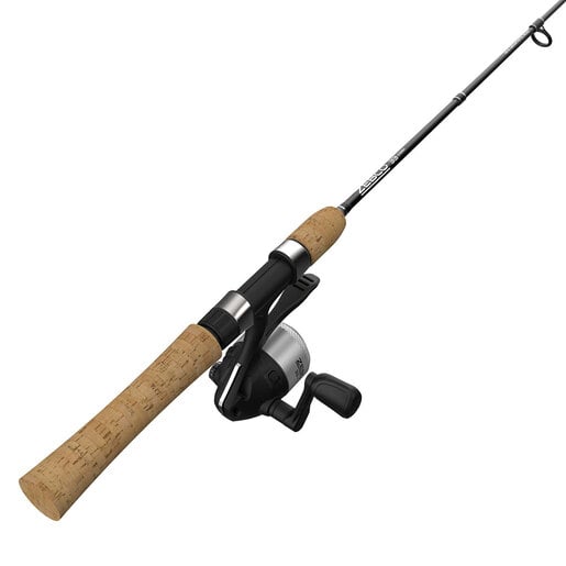 Zebco 33 Cork Micro Triggerspin Spincast Combo - Silver/Black