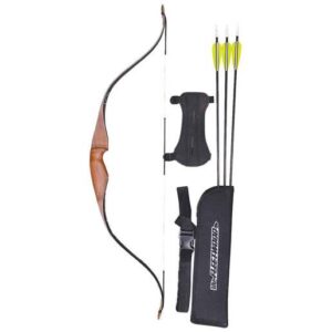 Fleetwood Lil John 10lbs Right Hand Wood Youth Recurve Bow Set - Brown