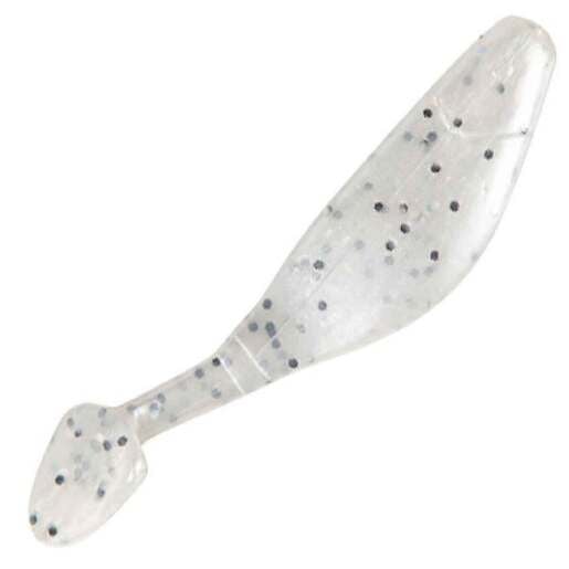 Lost Creek Shad Paddle Tail Soft Swimbait - Black/Chartreuse Pearl