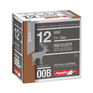 Aguila 12 Gauge 2-3/4in 00 Buck Buckshot Shotshells - 25 Rounds - #00 Buck