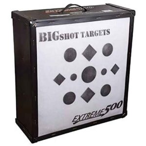 BIGshot Iron Man 24in Extreme 500 High Kinetic Energy Crossbow Block Target - Black 24in x 25in